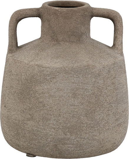 Artekko Decorative Vase Candia Gray 15.5x15.5x17.5cm