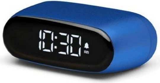 Lexon Ceas De Masă Digital Lcd Din Plastic Cu Ceas Deșteptător Albastru Lr154bf