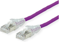 Dtwyler Network Cable Cat.6a Class Ea S/FTP Copper 7702 Flex LSOH Amp V2 Violet 15 M