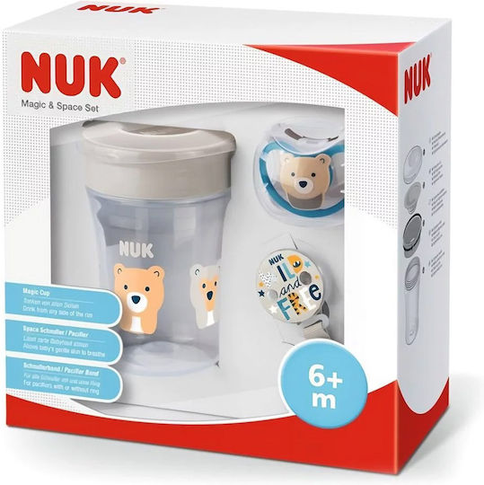 Nuk Baby Cups Magic & Space made of Plastic 3pcs 230ml for 6m+m+