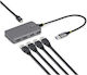 StarTech 4-Port USB-A / USB-C Gray Hub