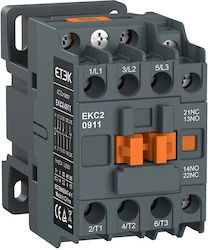 Etek Ekc2-1211-240 Ρελέ Ισχύος 3p 3 No 12a 5,5kw 1no+1nc 240 V Πηνίο