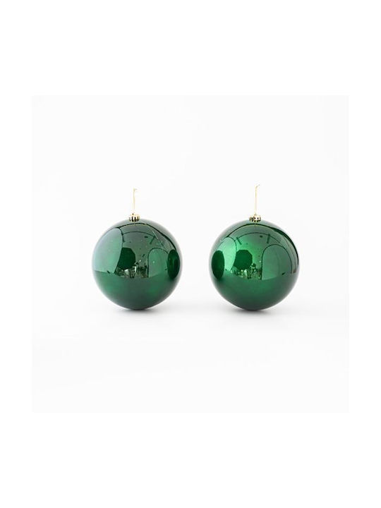 Kunststoff Kugel Ornament Grüne Glänzende Set 2...