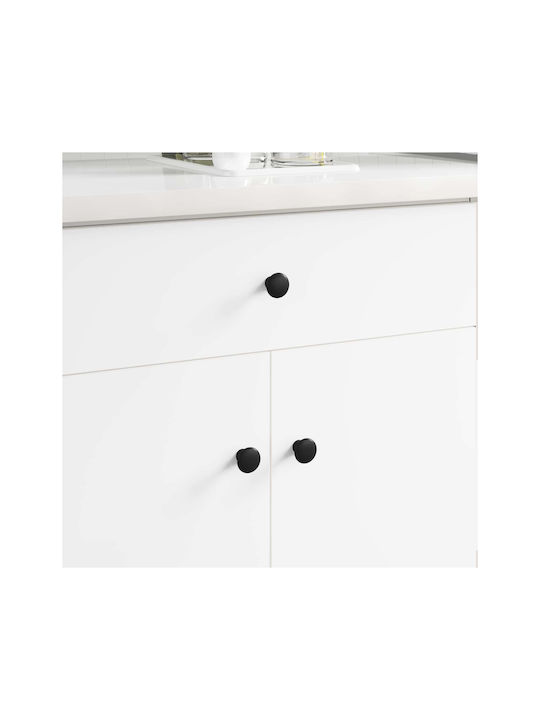 vidaXL Antique Handle Furniture made of Metallic Black D30mm 864706 1pcs