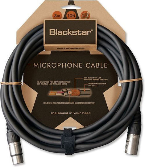 Blackstar Cablu XLR de sex masculin - XLR de sex feminin Negru 3m NAKH40BS00000