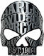 Harley Davidson Skull Emblemă Autocolantă Metalică din Aluminiu