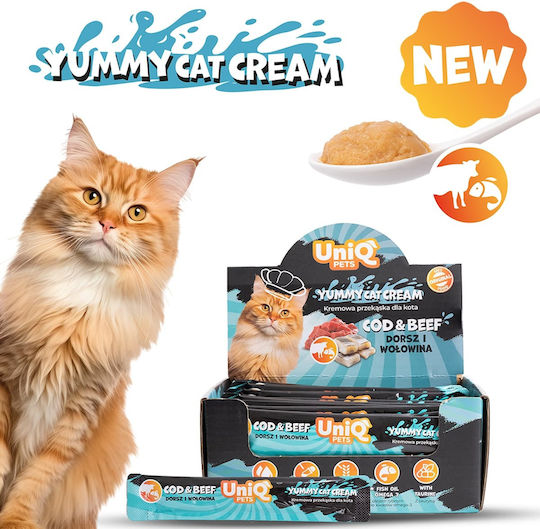 Uniq Wet Food for Senior Cats in Pouches with Cod, Beef, Calf and Chicken 50x15gr