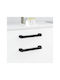vidaXL Handle Furniture made of Metallic Black 380mm (Center Distance 34mm) 864708 12pcs