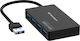 Techsuit Hub 4 Θυρών USB 3.0 με σύνδεση USB-A