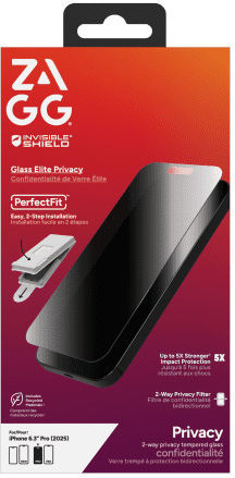 Zagg Privacy Tempered Glass (iPhone 17 / 17 Pro / 16 Pro)