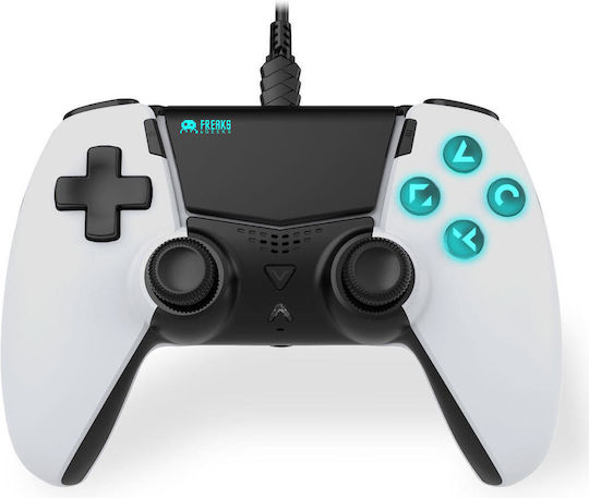 Freaks and Geeks Verkabelt Gamepad für PS5 Weiß