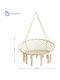 Medrelaxhome Leagăn Suspendat Din Sfoară (40% Bumbac & 60% Poliester) Cu Cadru Metalic D60*L80*Î40cm 1 Buc.