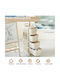 Costway Επιδαπέδια Ραφιέρα Μπάνιου Πλαστική 38x32x86cm Λευκή