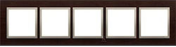 Simon 54 Nature Wood Wechselrahmen Zlote Wenge Drn5/85