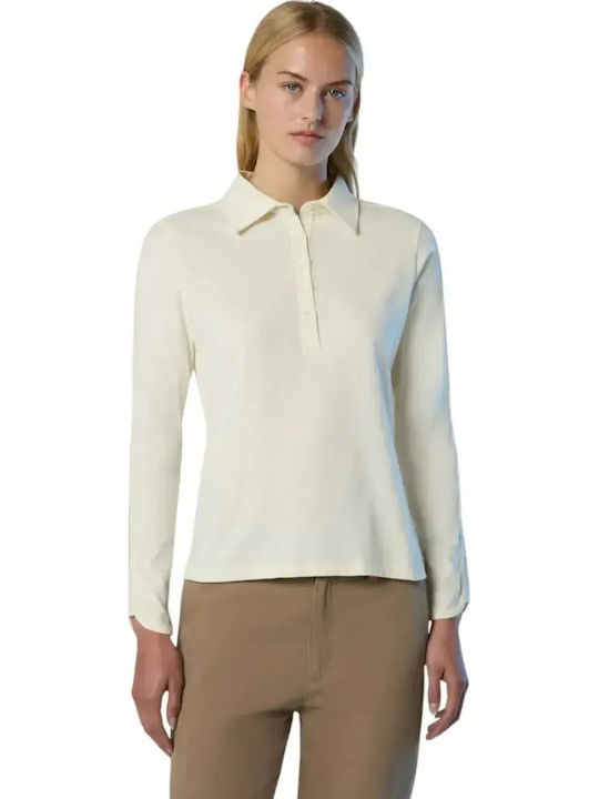 Γυναικεία Polo Μπλούζα Μακρυμάνικη White