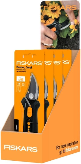 Fiskars SP14 Display Ψαλίδι Κλαδέματος με Μέγιστη Διάμετρο Κοπής 13mm Σετ 12τμχ