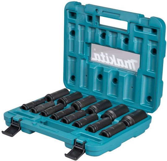Makita Nüsse mit Vierkant-Antrieb 1/2" Set 10Stück