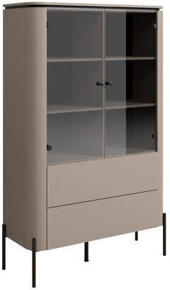 Mirbeno 108 Επιδαπέδια Βιτρίνα από Ξύλο & Μέταλλο με Τζάμι & Φωτισμό Congo 98x40x160cm 626068HEL