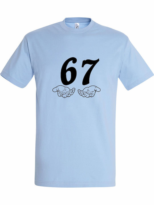Tricou Unisex Six Seven Meme Amuzant Mâini Alba...