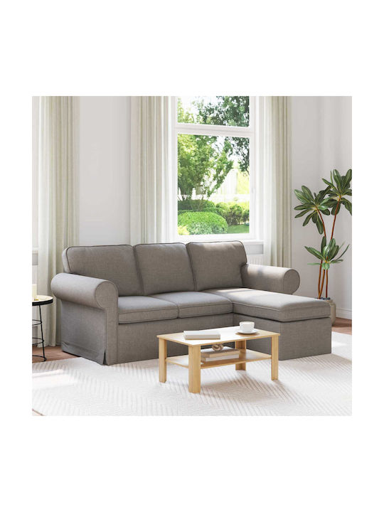 Corner Couch with Reversible Angle Brown 215x13...