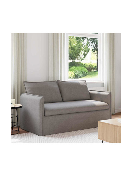 Διθέσιος Καναπές Taupe 195x82x85εκ.