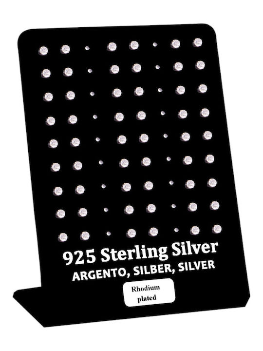 Ro-Ro Accessories Earrings with Clip made of Silver with Stones