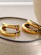 Enotia Earrings made of Steel Gold Plated