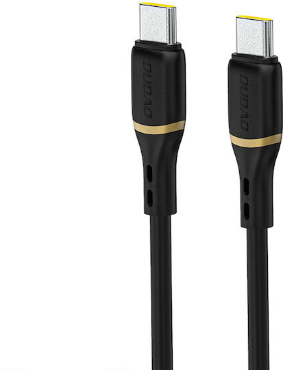 Dudao USB 2.0 Cable USB-C male - USB-C 60W PD Μαύρο 1m 304004-204493
