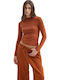Damen Bluse Braun