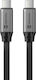 Tactical USB 2.0 Kabel USB-C männlich - USB-C 60W Gray 1m (57983127957)
