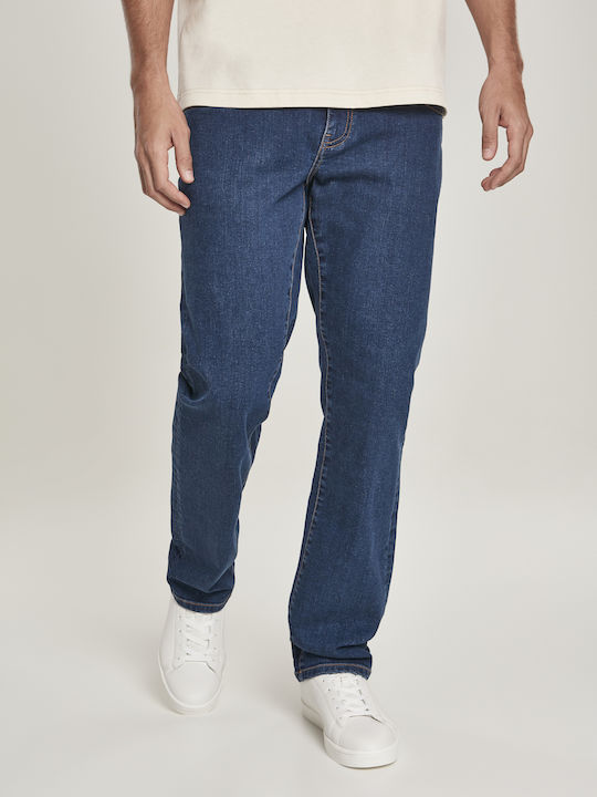 Ανδρικό Παντελόνι Τζιν με Relaxed Εφαρμογή Mid Indigo