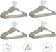 Humero Plastic Grey Clothes Hanger HUUUM23X20 20 Pieces