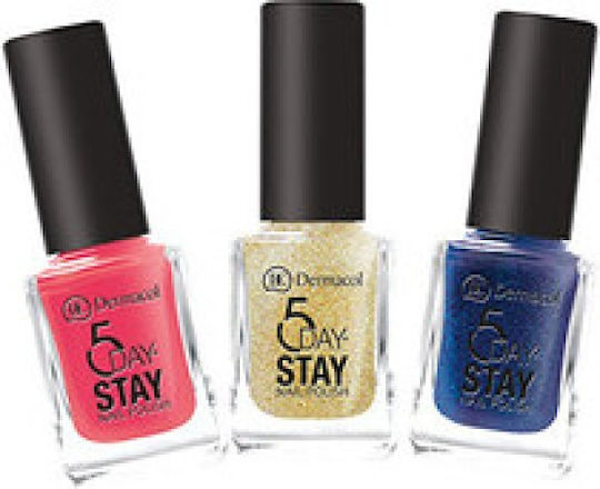 Dermacol 5 Days Stay Nagellack 55 Black Onyx 11ml