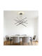 Adjustable Pendant Light Black 60x60cm