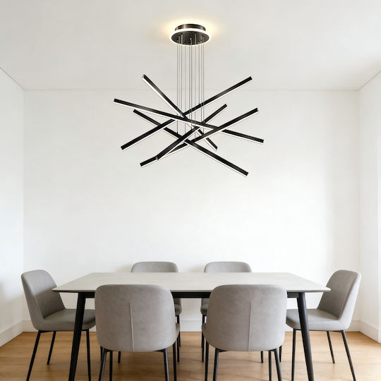 LED Κρεμαστό Φωτιστικό Μαύρο 60x60εκ. LED Κρεμαστό Φωτιστικό Μαύρο 60x60εκ.