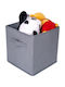 UnicUtil Tesatura Cutie de Depozitare cu Capac Gri 28x28x28cm 4buc