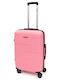 Lamonza Reno Mittlerer Reisekoffer Pink mit 4 Räder Höhe 63cm