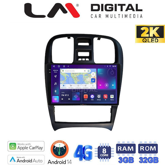 LM Digital Ηχοσύστημα Αυτοκινήτου για Hyundai Sonata 2000 > 2006 (Bluetooth/USB/WiFi/GPS/Apple-Carplay/Android-Auto)