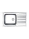 Donau Drop-In Sink Inox Matte W86xD50cm