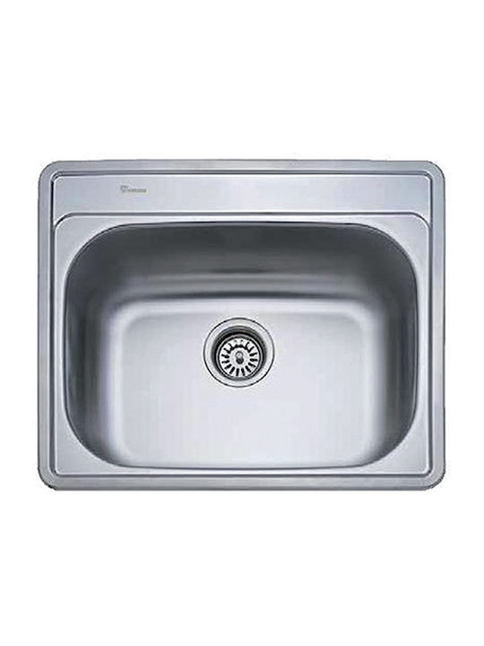 Donau Drop-In Sink Inox Matte W60xD50cm