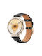 Soft Leather Watch Strap Gold Buckle Huawei Watch Gt 6 41mm Gt 5 41mm Gt 4 41mm Black