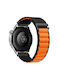 Alpine Loop Nylon Huawei Watch Gt 6 46mm Schwarzes Orange Tragbare Bänder