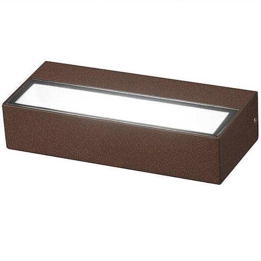 Bot Lighting Nives1 Стенно Външно Осветително Тяло LED 12W с Студено бяло Светлина 22x7.1x3.5εκ.