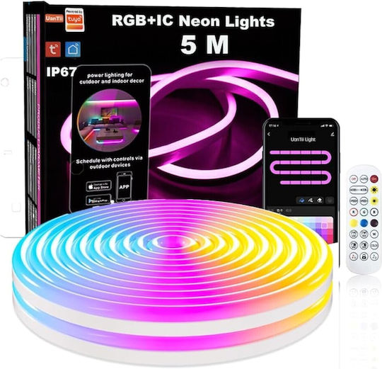 VenCore Waterproof Smart LED Strip Wi-Fi RGBIC Light 5m with Power Supply