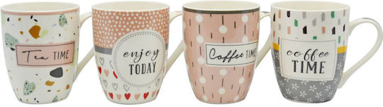 Ankor Time Порцеланова Чаша Кафява 340ml 12 Бр.