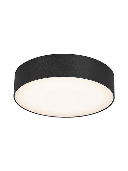Bot Lighting Outdoor Ceiling Flush Mount with Integrated LED in Black Color RONDA20GK