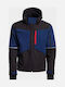 Stenso Prisma Μπουφάν Εργασίας Softshell με Αποσπώμενη Κουκούλα Navy Μπλε