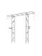 Gartenbogen aus Metall in Schwarz Farbe 212x40x213cm