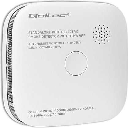 Qoltec Αυτόνομος Ανιχνευτής Καπνού Wi-Fi