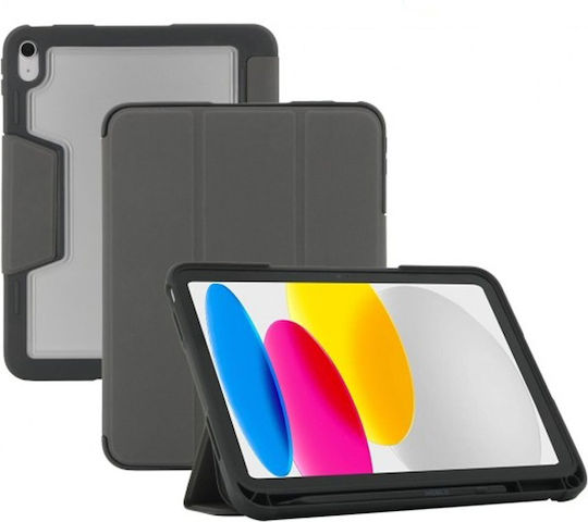 Mobilis Flip Cover Ανθεκτική με Πληκτρολόγιο Γκρι (iPad 11'' 2025, iPad 10.9)
